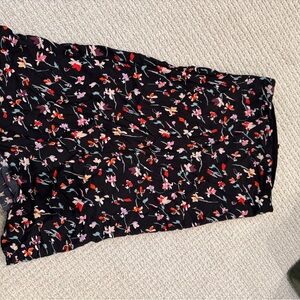 Madewell size 4 Floral Black Skirt (2) & Polka Dots Skirt
